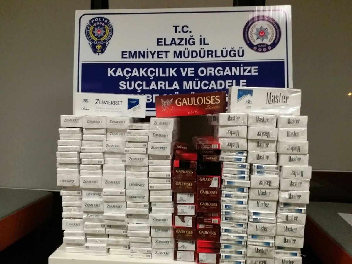 Elazığ\'da Bin 310 Paket Kaçak Sigara Ele Geçirildi