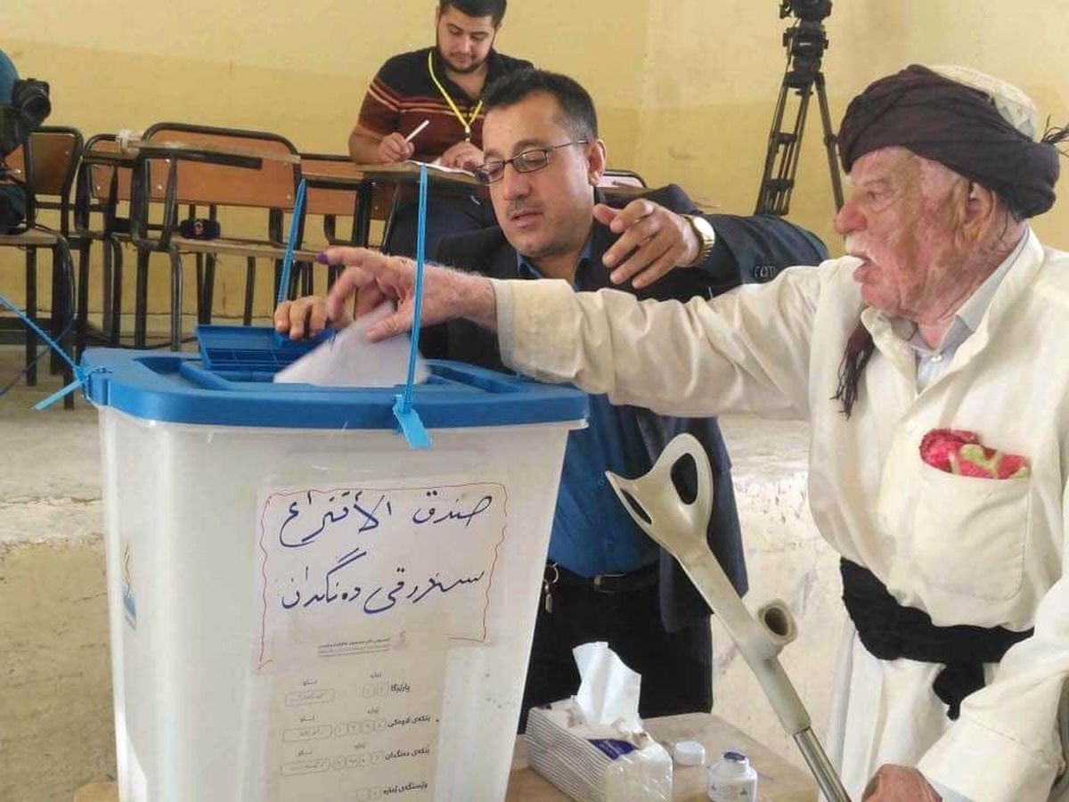 Kerkük\'ün En Yaşlısı da Oy Kullandı