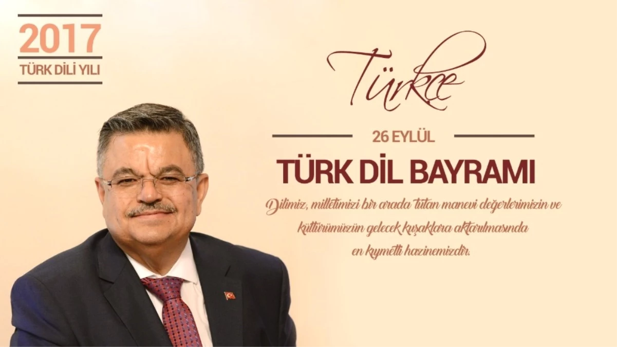 Başkan Yağcı\'nın \'Türk Dil Bayramı\' Mesajı