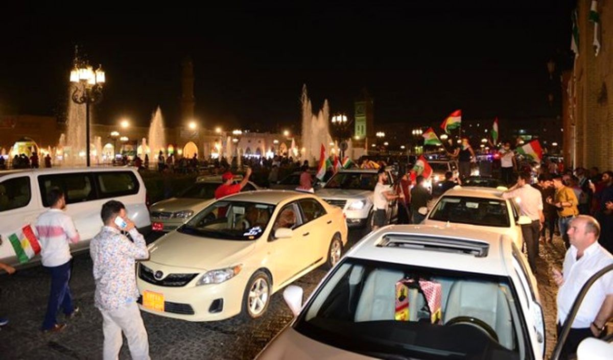 Erbil\'de Vatandaşlar Sokakta
