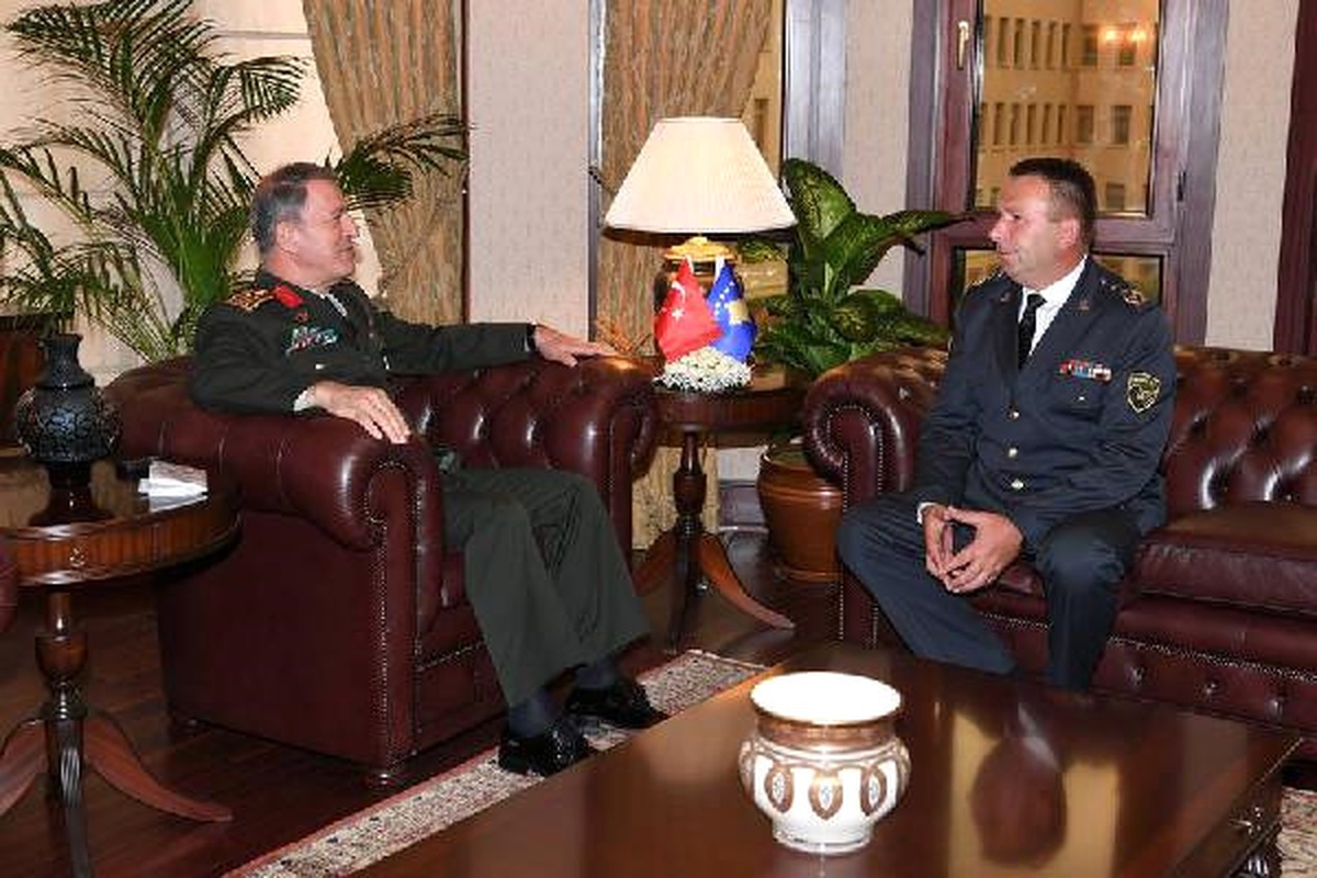 Kosova Güvenlik Kuvvetleri Komutanı Korgeneral Rama, Orgeneral Hulusi Akar\'ı Ziyareti Etti