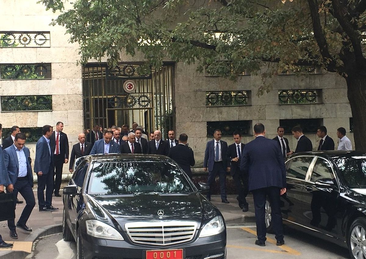 TBMM Başkanı İsmail Kahraman ile Başbakan Binali Yıldırım Görüştü