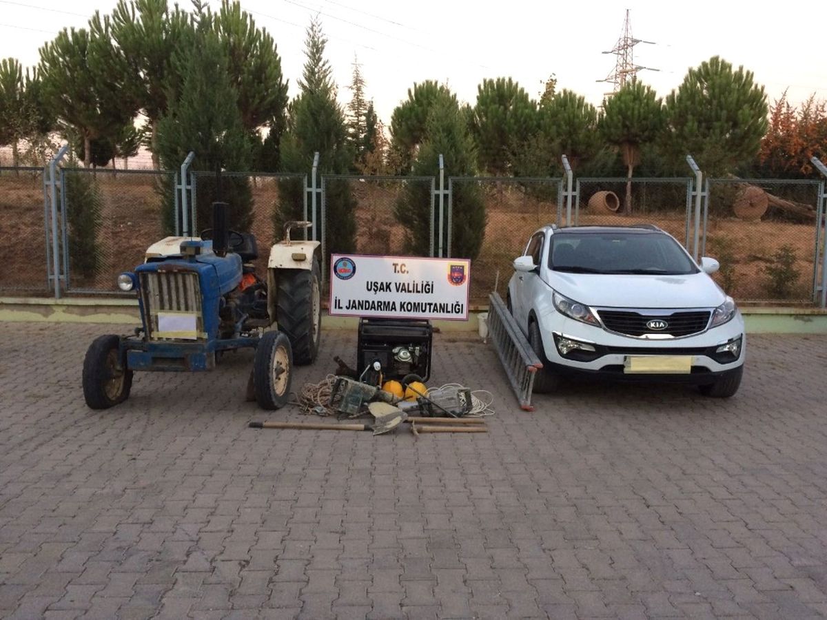 Uşak\'ta Kaçak Kazı Operasyonu