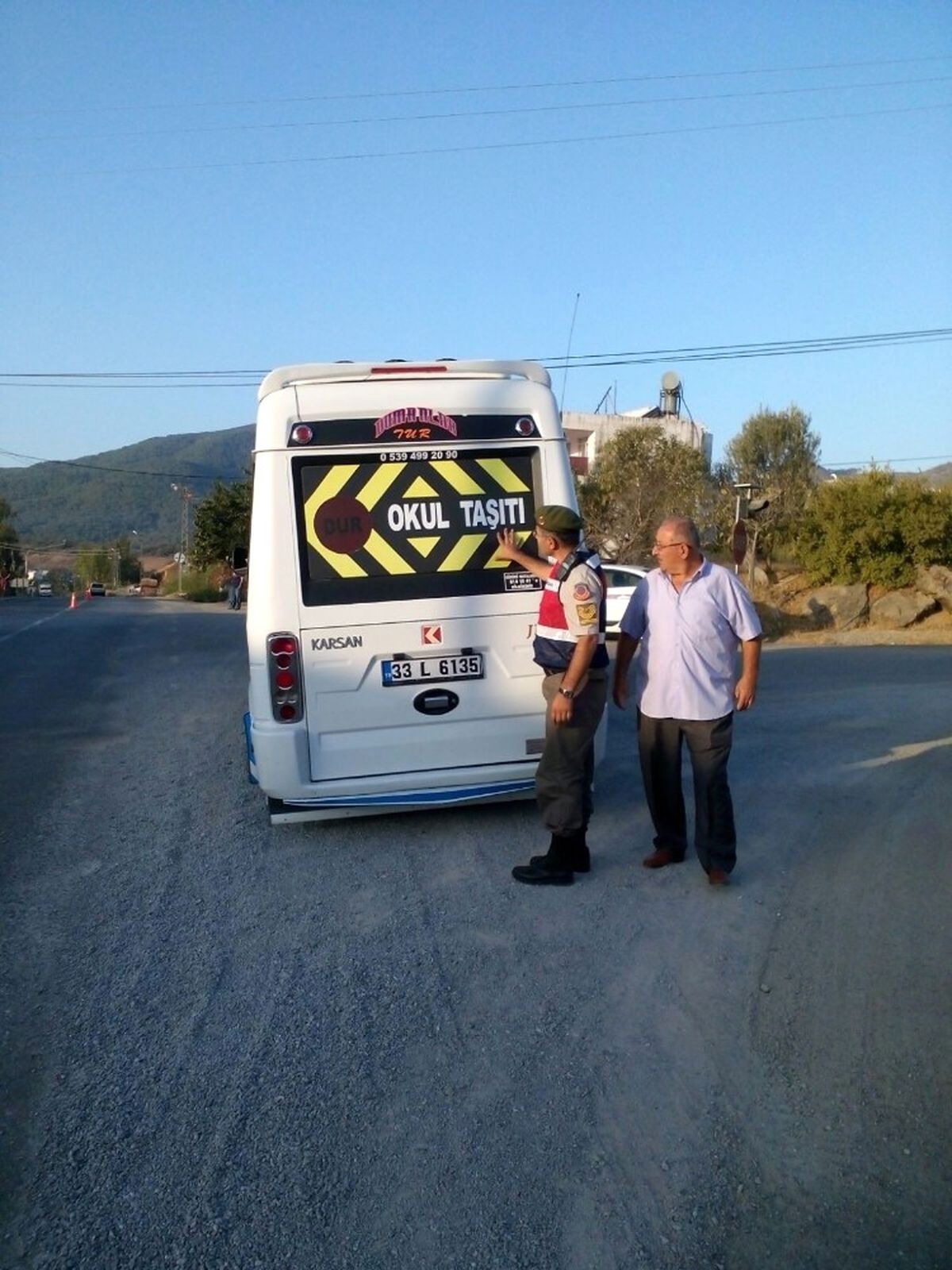 Anamur\'da Jandarma Öğrenci Servislerini Denetledi