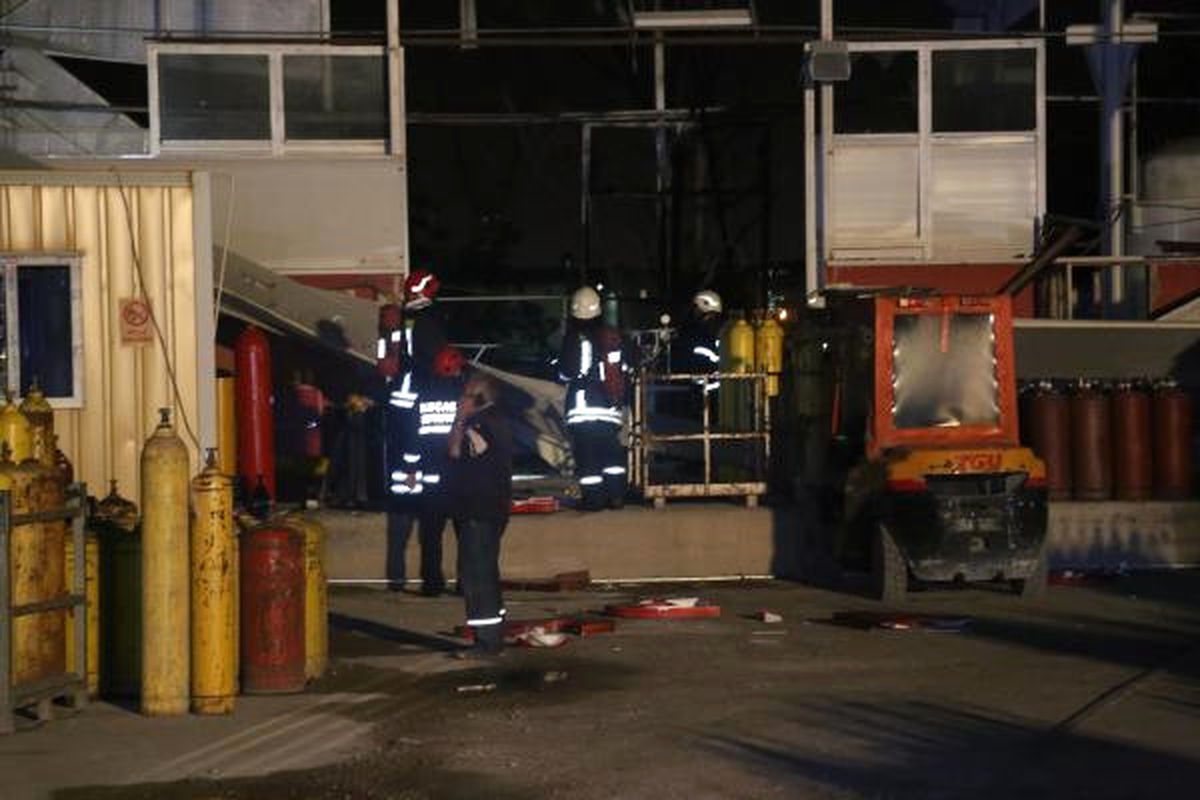 Gaz Dolum Tesisinde Patlama: 1 Yaralı