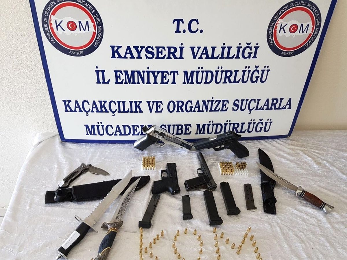 Kayseri\'de Silah Operasyonu: 3 Gözaltı