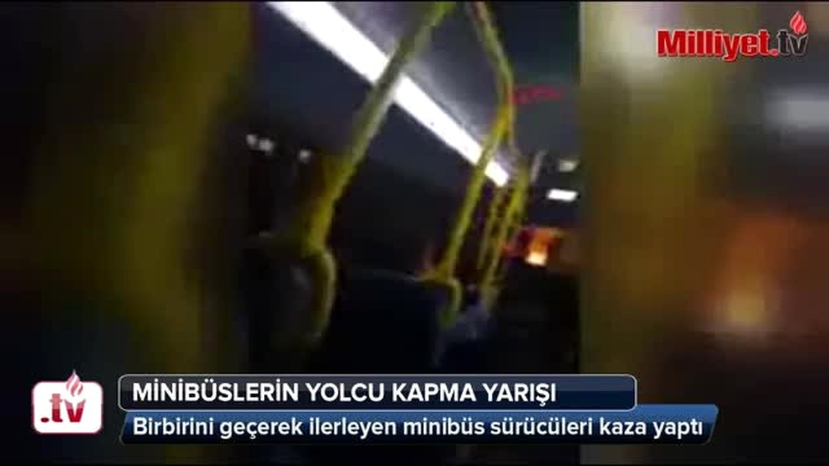 Minibüslerin Yolcu Kapma Yarışı Kazayla Sonuçlandı