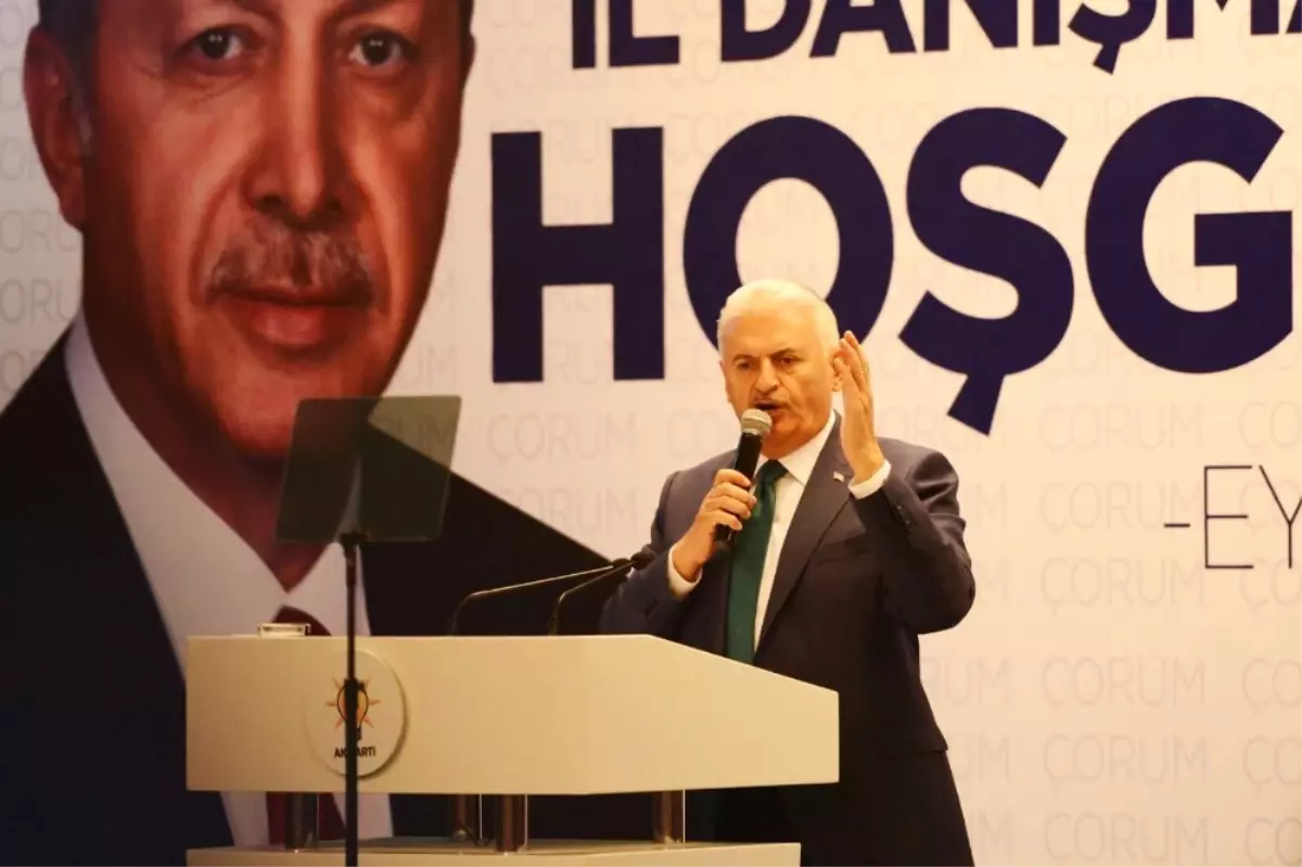 Başbakan Yıldırım, Çorum\'da Partililere Seslendi