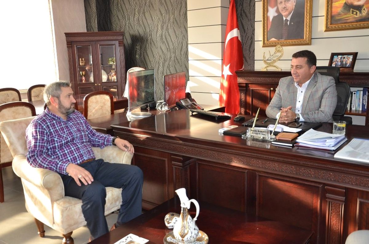 Başkan Bakıcı\'ya Minibüsçüler Derneği Yeni Yönetiminden Ziyaret