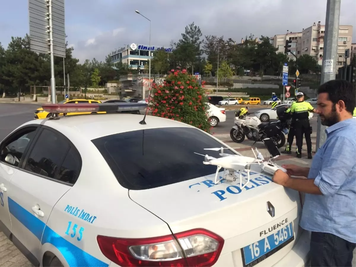 Bursa Trafiğine Droneli Denetim