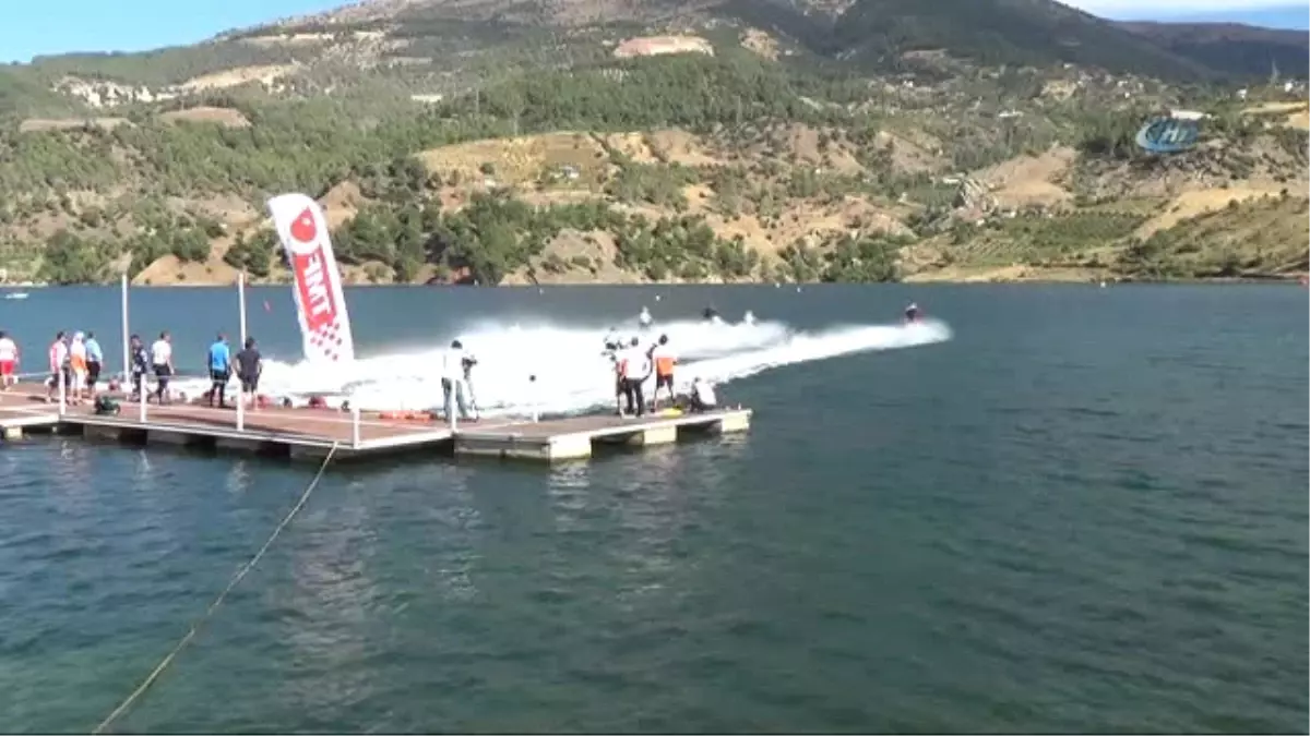 Kahramanmaraş\'ta Türkiye Su Jeti ve Flyboard Şampiyonası