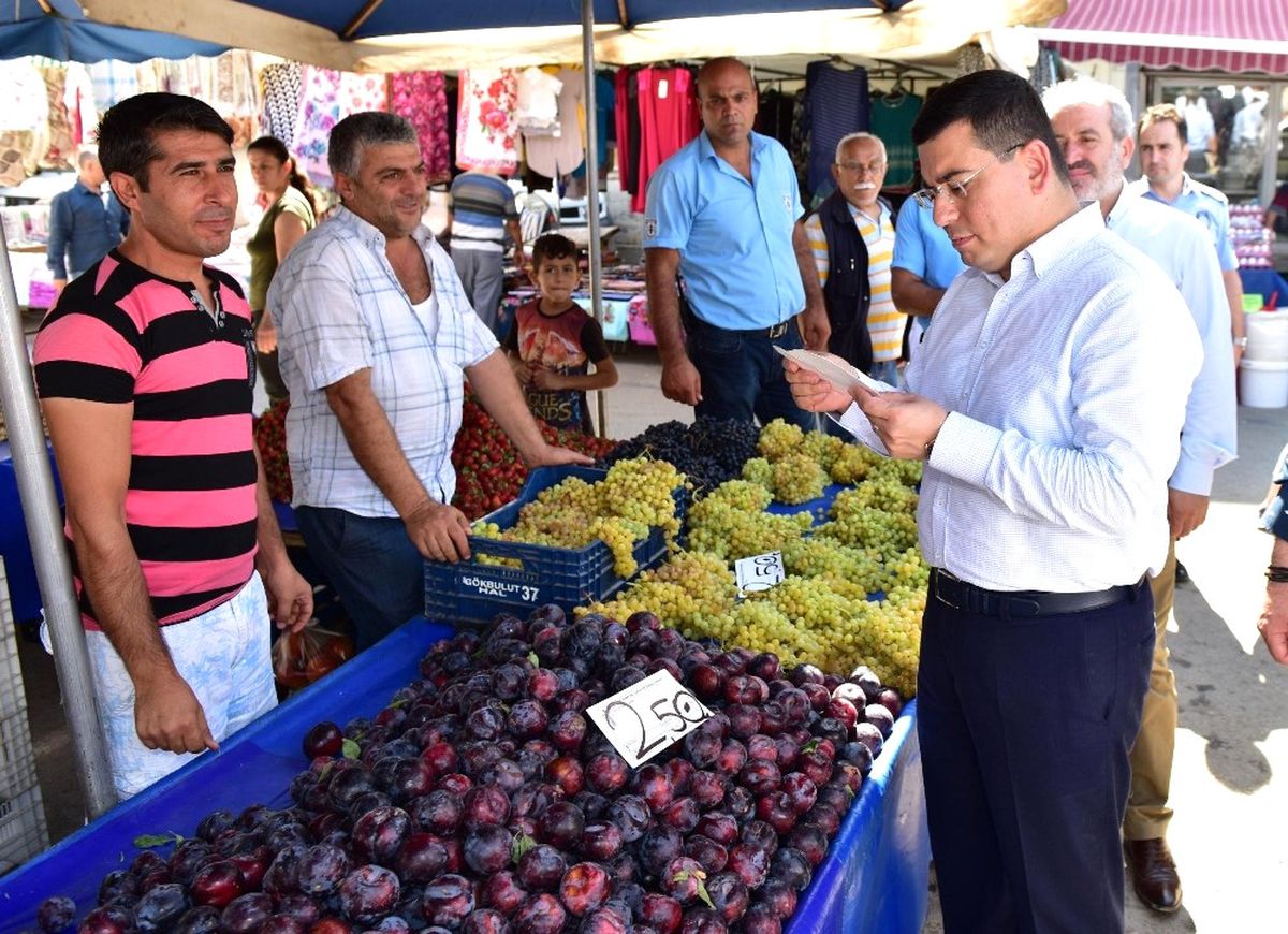 Başkan Tütüncü Pazar Denetiminde