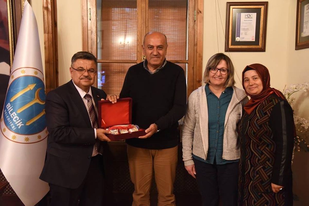 Eski Bilecik İl Emniyet Müdürü Bektaş\'dan Başkan Yağcı\'ya Ziyaret