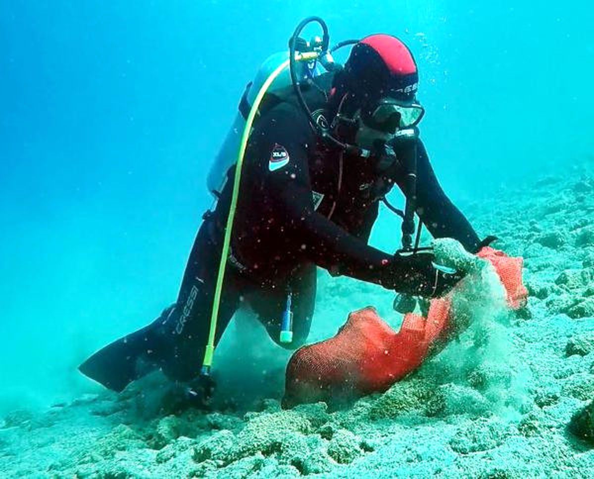 Bodrum\'da Başkan Kocadon, Dalgıçlarla Deniz Dibi Temizliği Yaptı