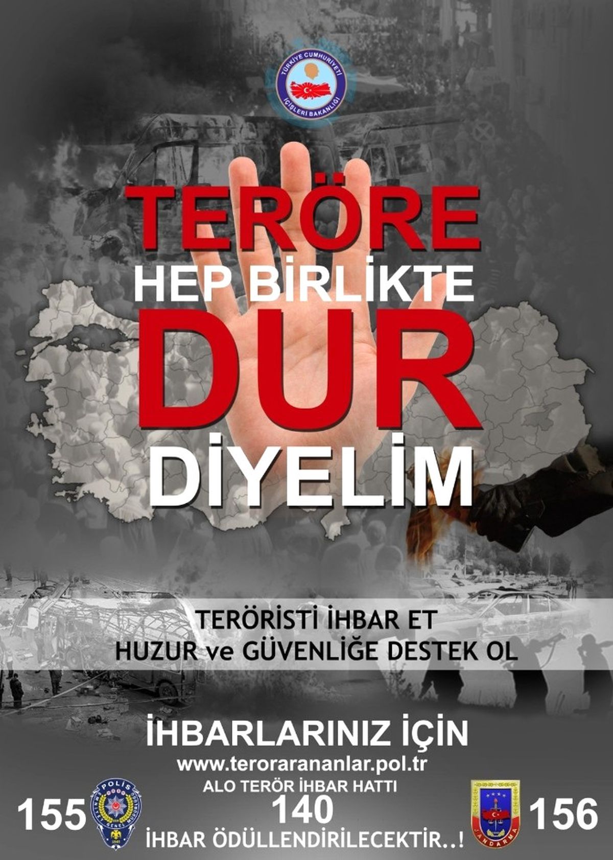 Mardin Emniyet Müdürlüğü\'nden "Teröre Dur Diyelim" Çağrısı