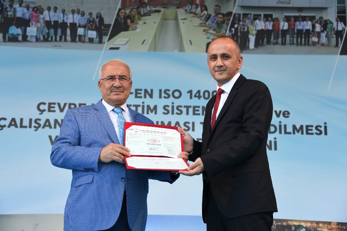 Tse\'den Büyükşehir\'e Çevre Yönetim Sistemi Belgesi