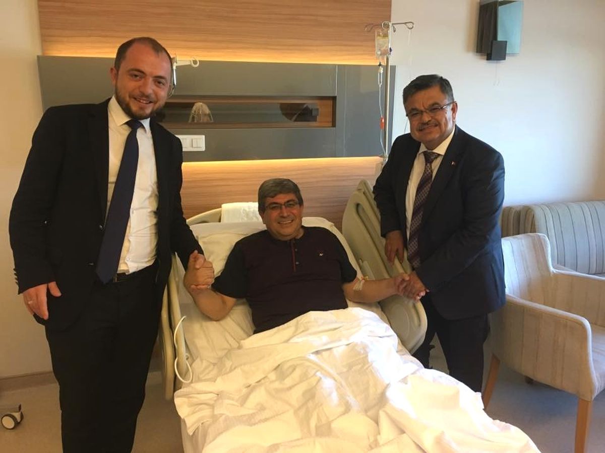 Başkan Yağcı\'dan Vekili Can\'a Geçmiş Olsun Ziyareti