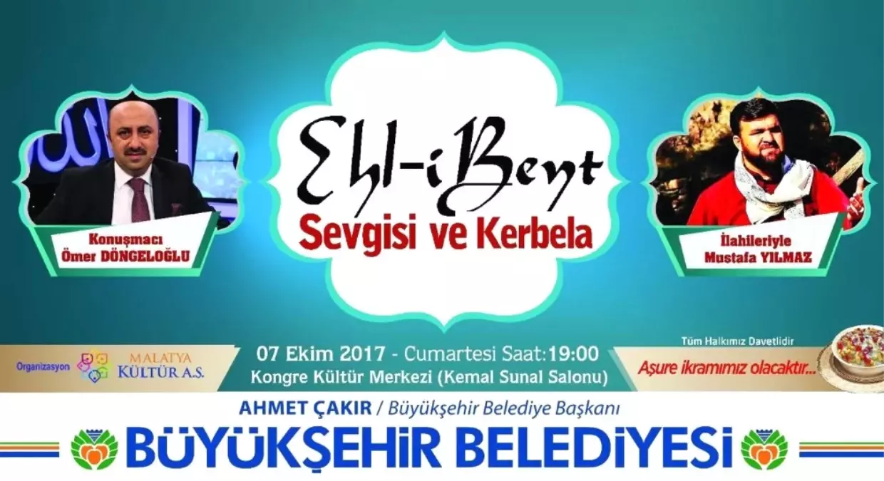 Malatyalılara Ehl-i Beyt Sevgisi ve Kerbela Anlatılacak