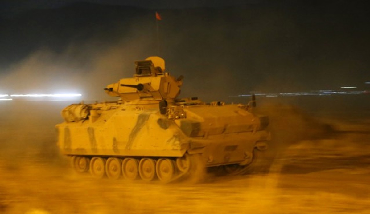 Türk ve Iraklı Askerler Gece Tatbikatı Yaptı