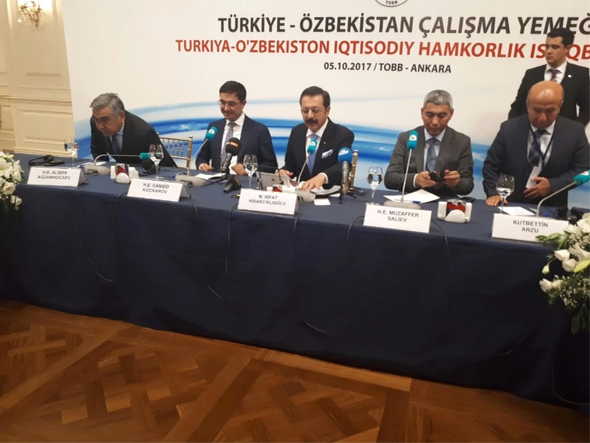 TOBB Başkanı Hisarcıklıoğlu, Özbek Yetkililerle Buluştu