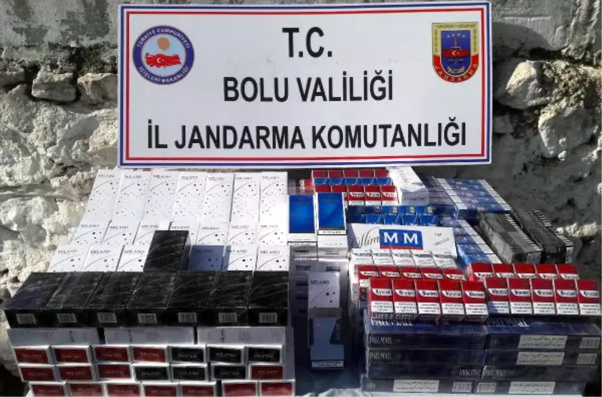 Bolu\'da 1980 Paket Kaçak Sigara Ele Geçirildi