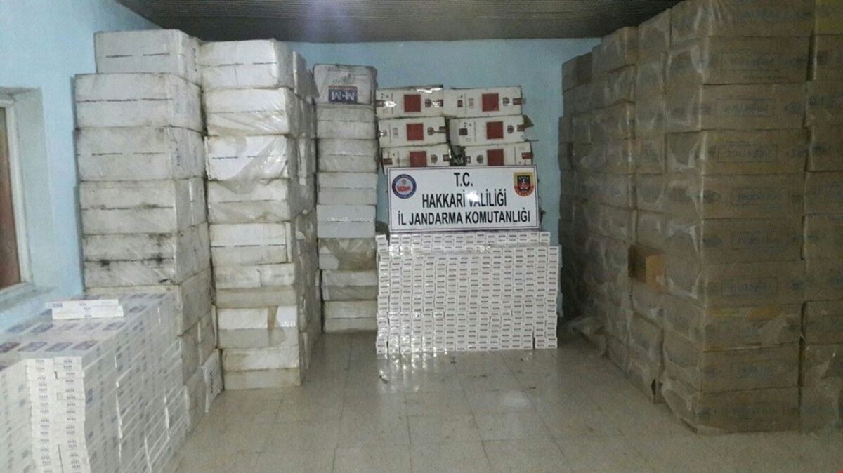 Şemdinli\'de 473 Bin 980 Paket Kaçak Sigara Ele Geçirildi