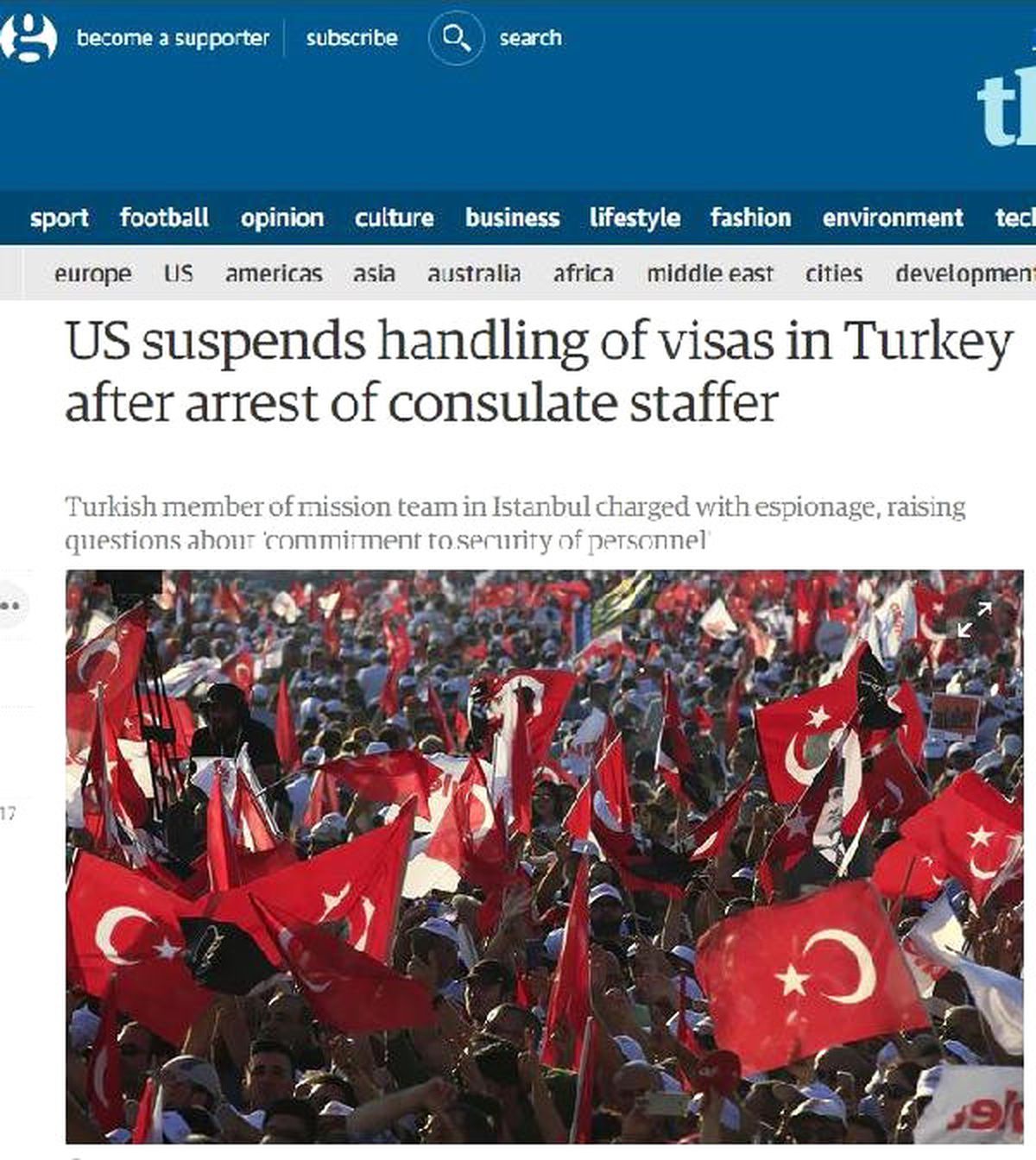 Türkiye-Abd Vize Krizi Dünya Basınında (2)