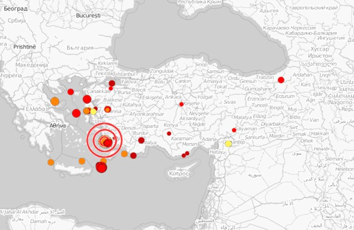 Ege\'de Deprem