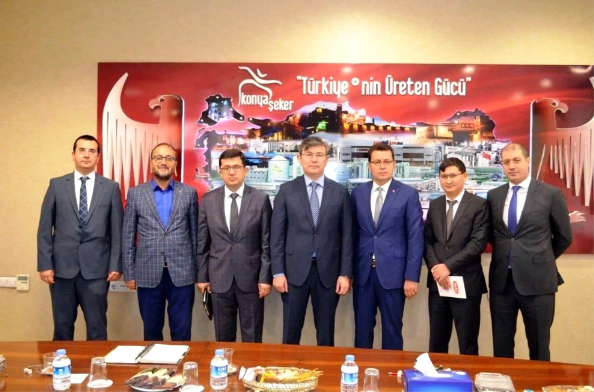 Kazakistan Ankara Büyükelçisi ve Beraberindeki Heyet Konya Şeker\'de