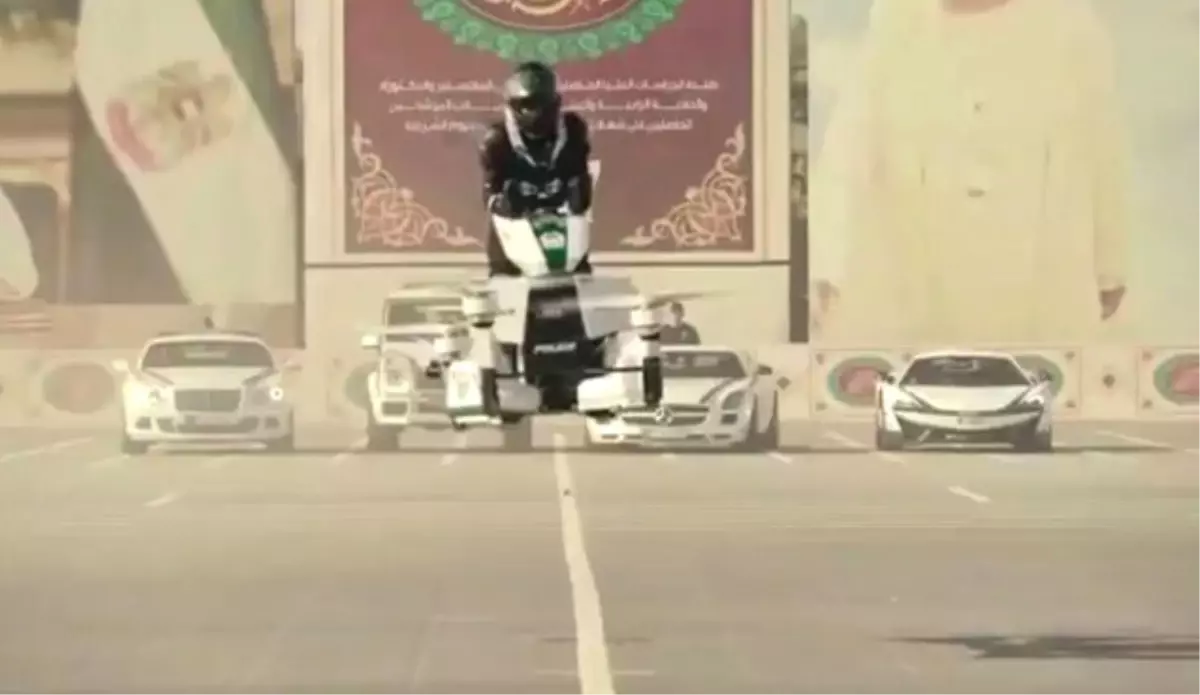 Dubai Polisine Uçan Motosiklet