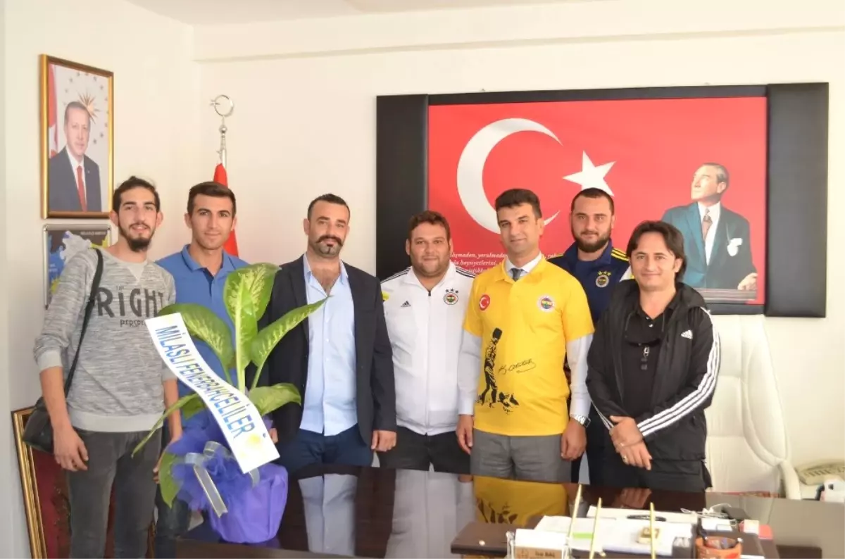 Milaslı Fenerbahçelilerden Milli Eğitim Müdürü Bal\'a Ziyaret