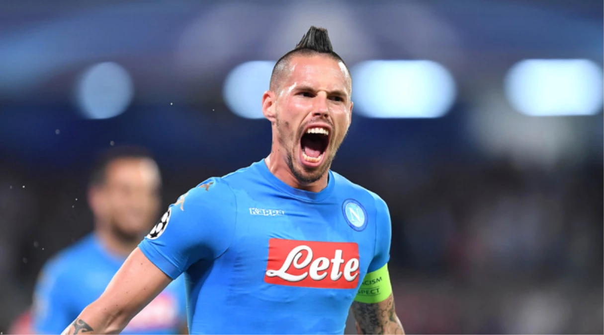 Napoli\'li Oyuncu Marek Hamsik, Bir Gol Daha Atarsa Maradona\'nın Rekorunu Egale Edecek