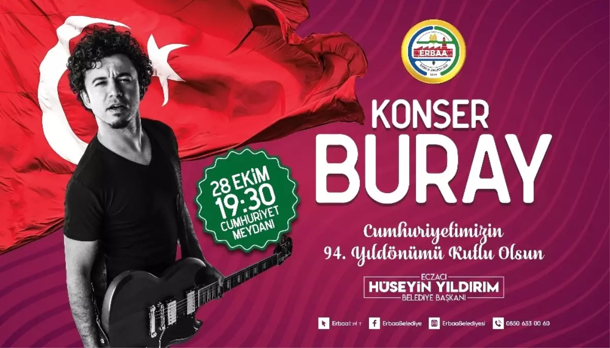 Erbaa\'da Cumhuriyet Bayramı Konseri