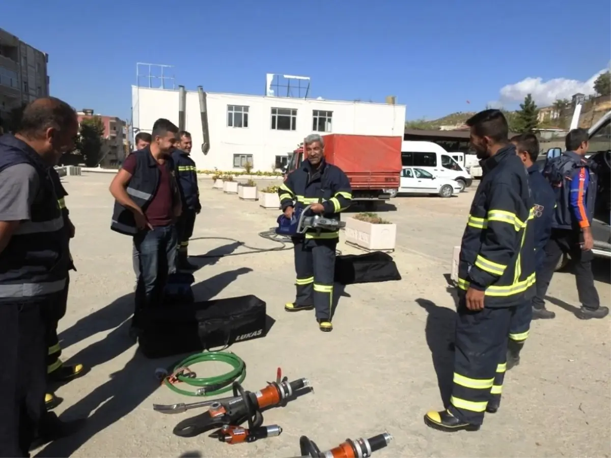 Şırnak Belediyesi İtfaiye Ekipleri ile Afad Ortak Eğitim Yaptı