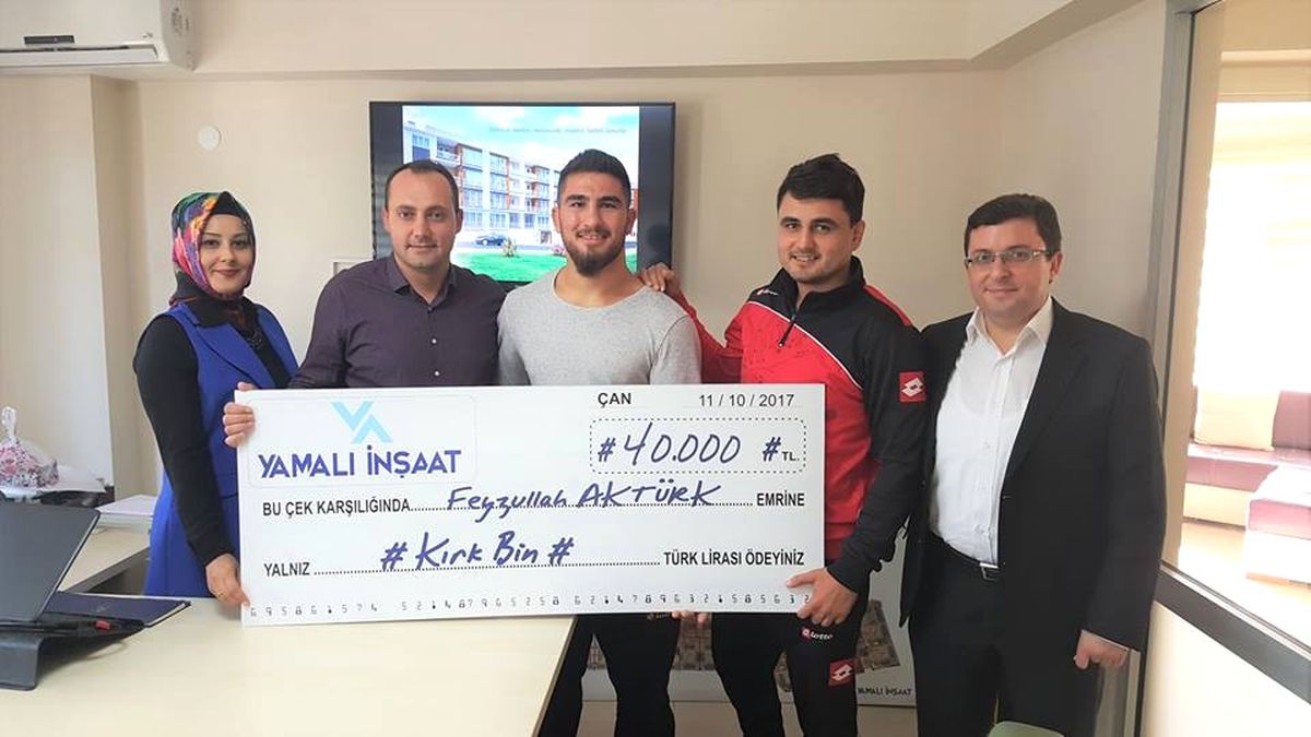 Avrupa Güreş Şampiyonu Aktürk\'e 40 Bin TL Ödül