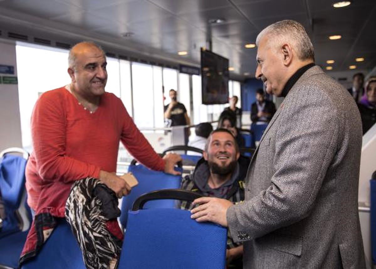 Başbakan Yıldırım İstanbul\'a Feribotla Döndü