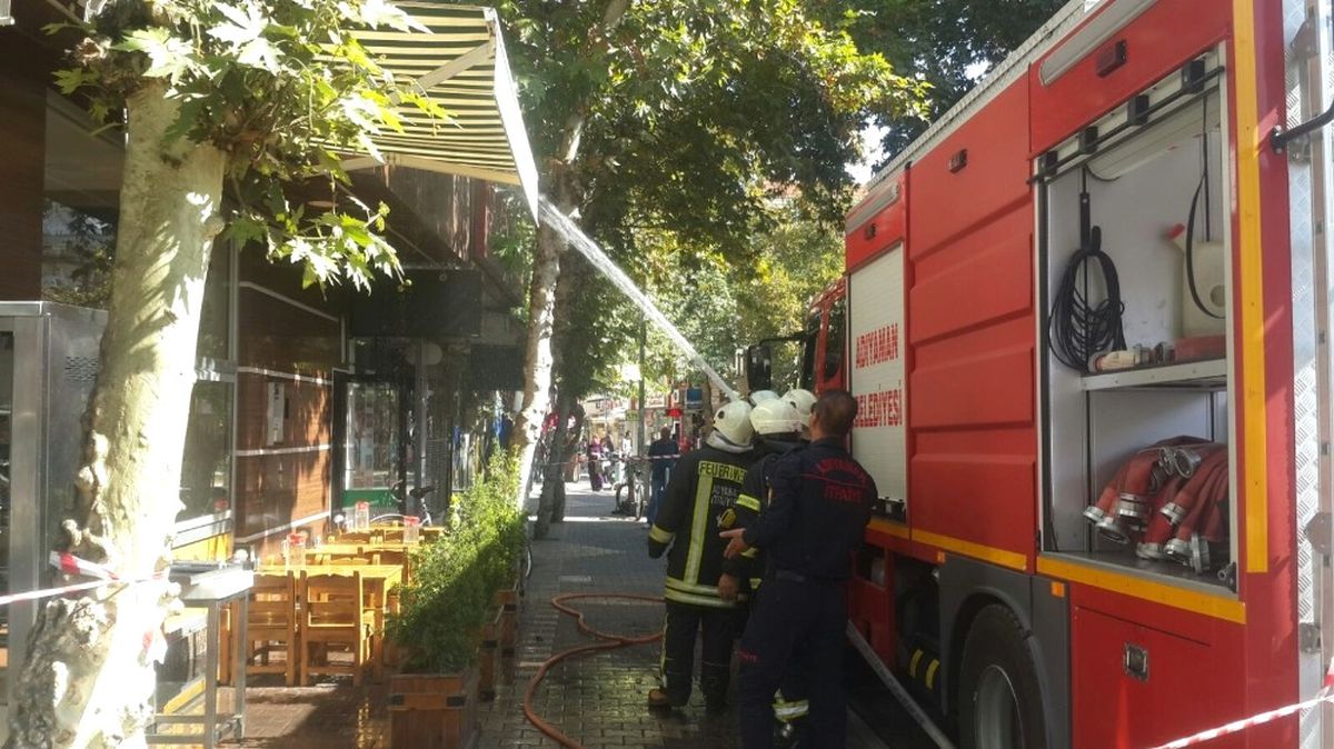 İş Yerindeki Baca Yangını Korkuttu