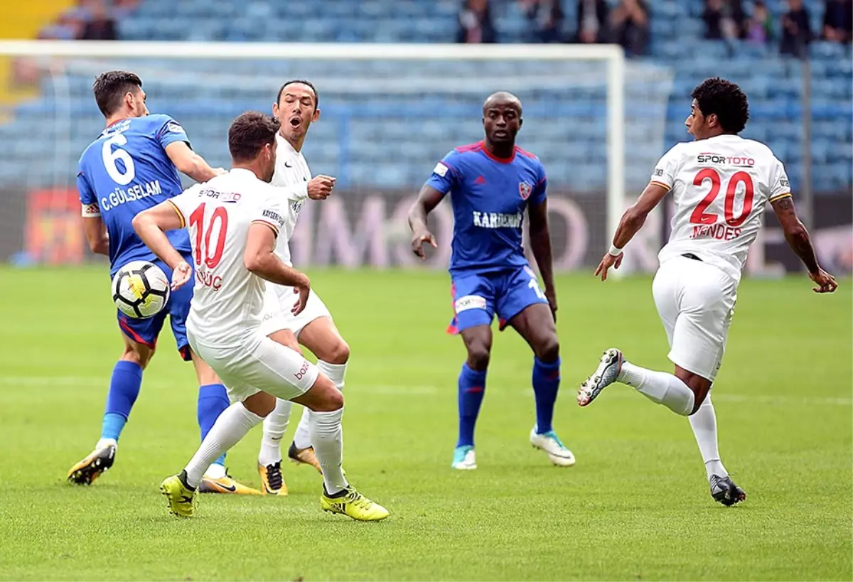 Karabükspor, 10 Kişi Kaldığı Maçta Kayserispor\'u 1-0 Mağlup Etti