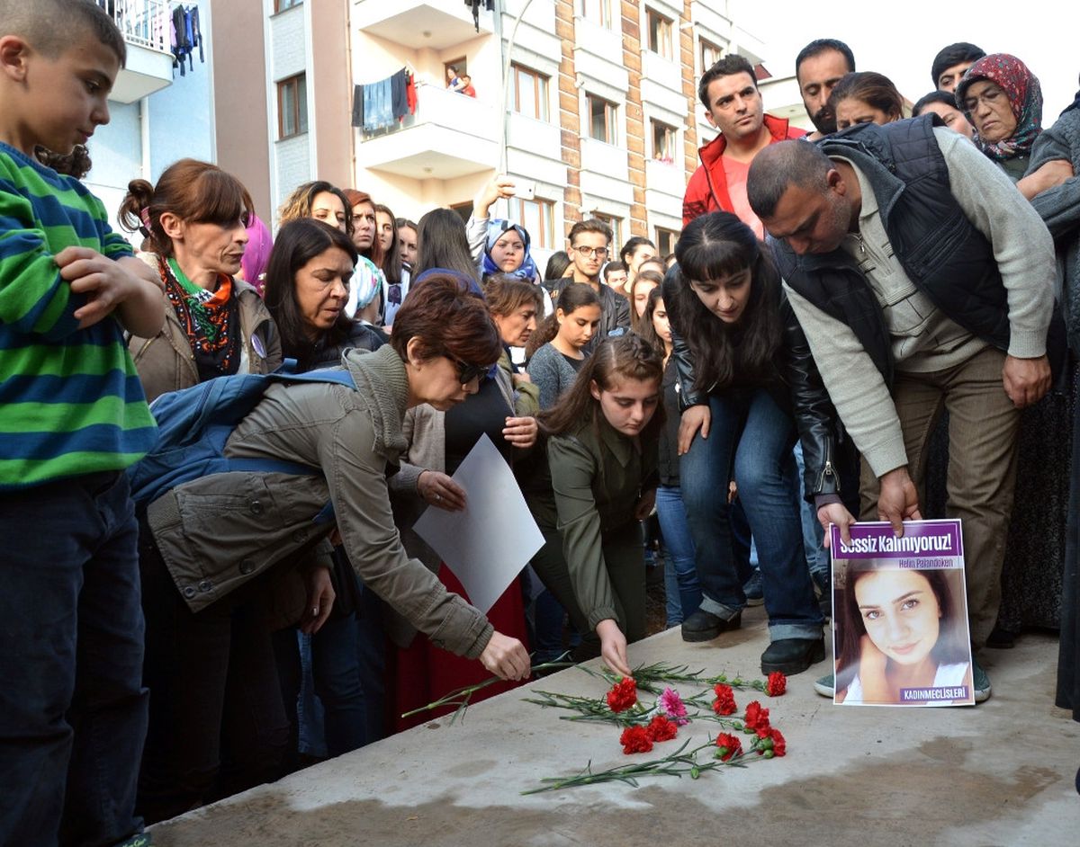 Helin Palandöken Öldürüldüğü Yerde Anıldı