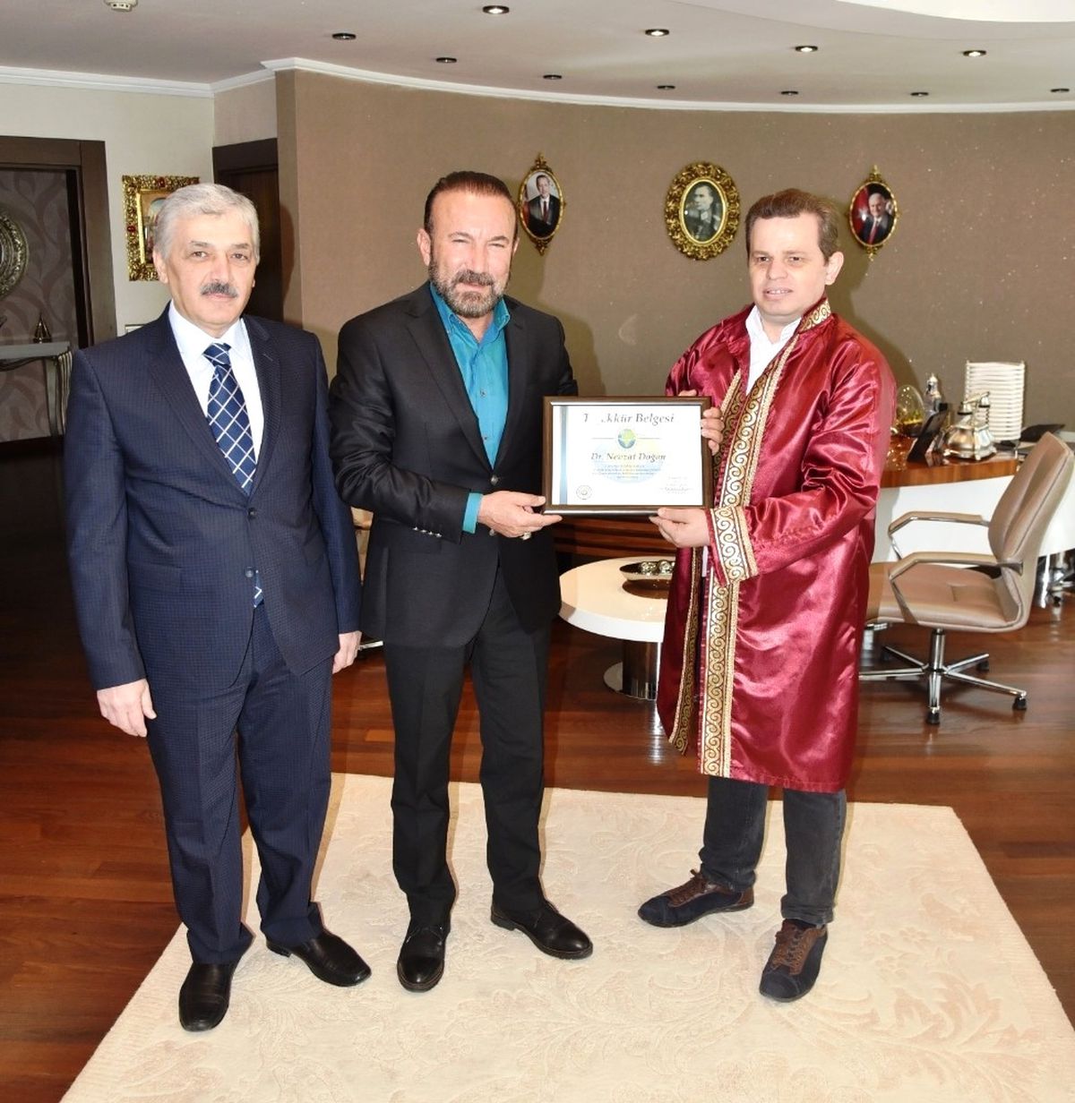 Yılın Ahisinden Başkan Doğan\'a Ziyaeret