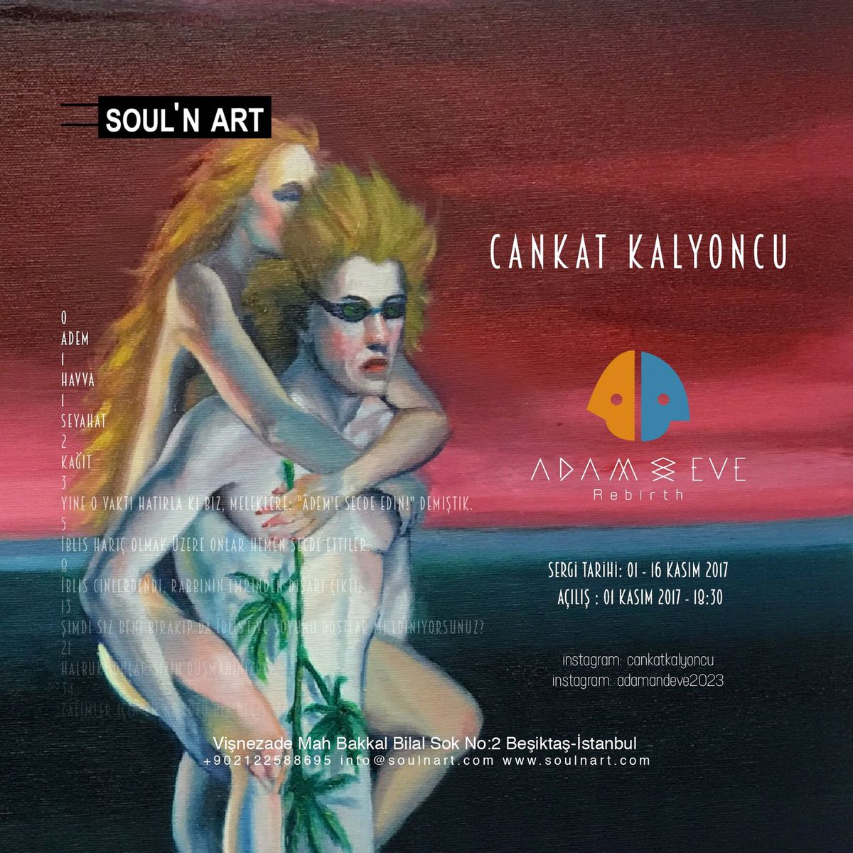 \'\'Adam ve Eve2023 \'\' Sergisi Sanat Severlerle Buluşuyor.