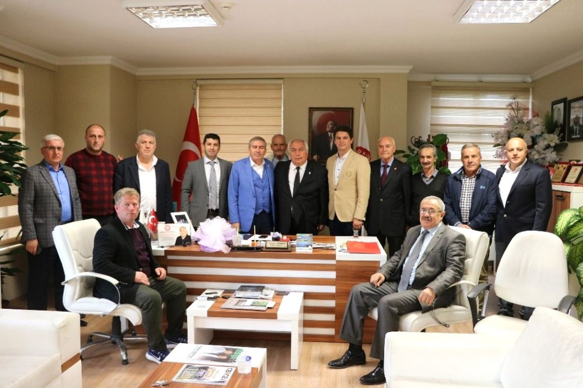 Başkan Zımba, Tbesf Başkanı Arif Ümit Uztürk\'ü Ağırladı