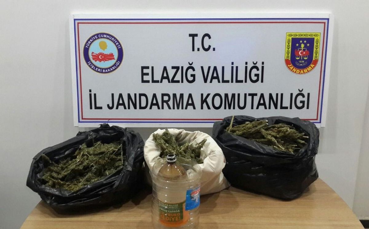 Elazığ\'da 26,5 Kilogram Esrara Ele Geçirildi