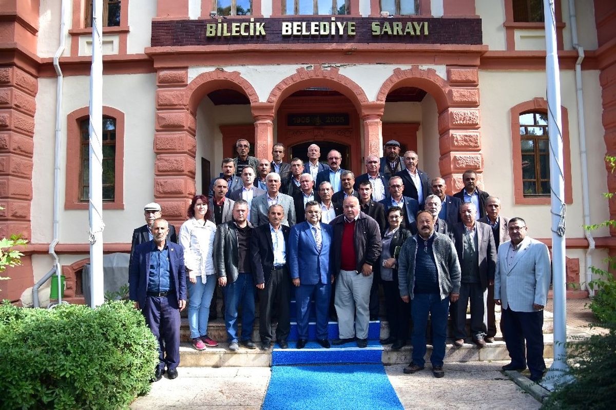 Mahalle ve Köy Muhtarlarından Başkan Yağcı\'ya Destek Ziyareti