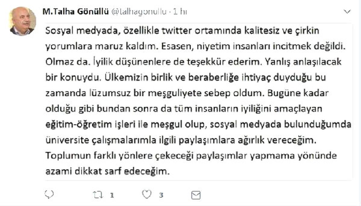 Adıyaman Üniversitesi Rektörü: Lüzumsuz Bir Meşguliyete Sebep Oldum