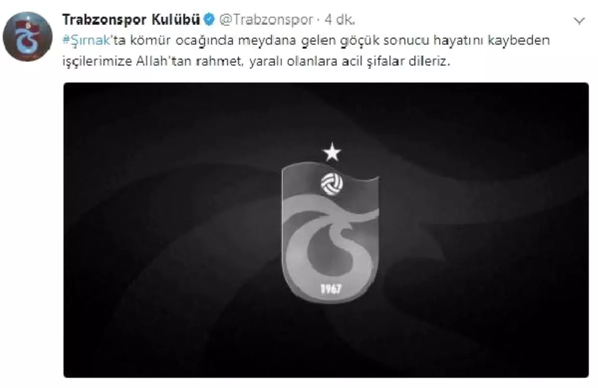 Trabzonspor\'dan Şırnak Mesajı