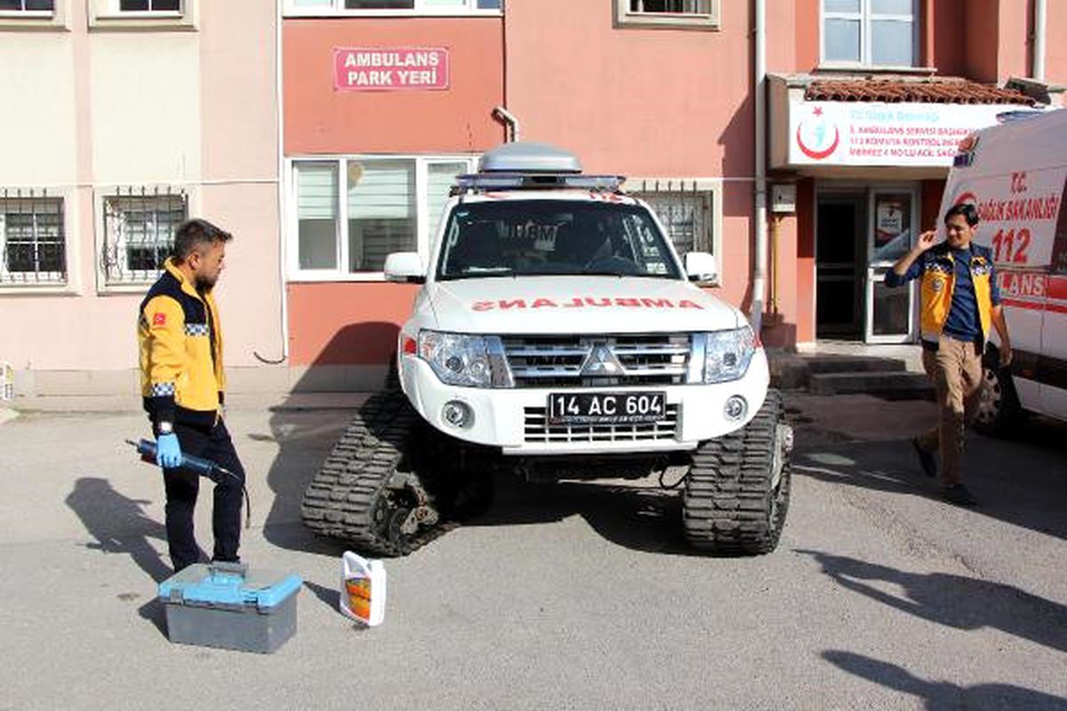 Bolu\'da Kar Ambulansları Kışa Hazır