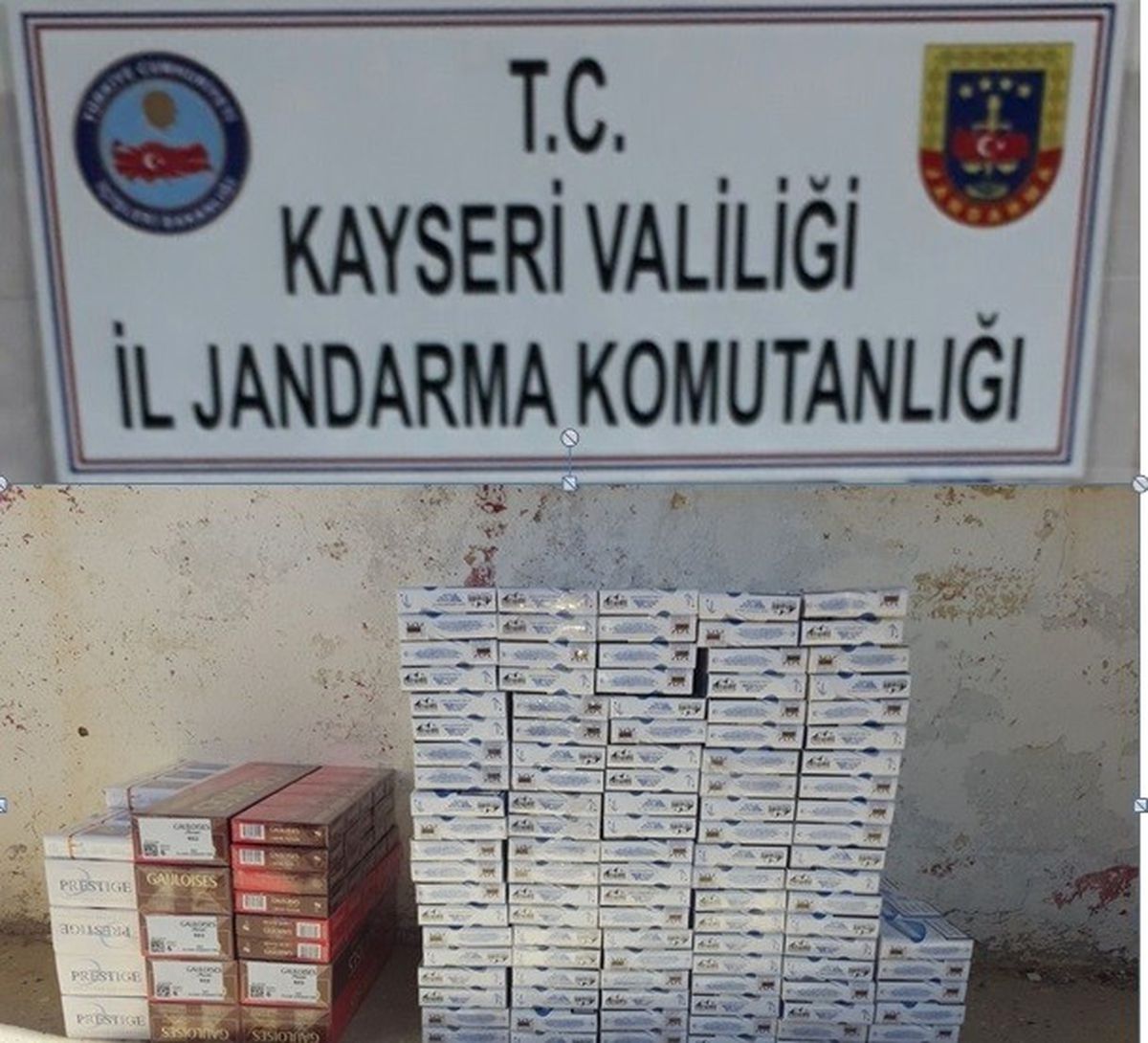 Jandarmadan Kaçak Sigara Operasyonu