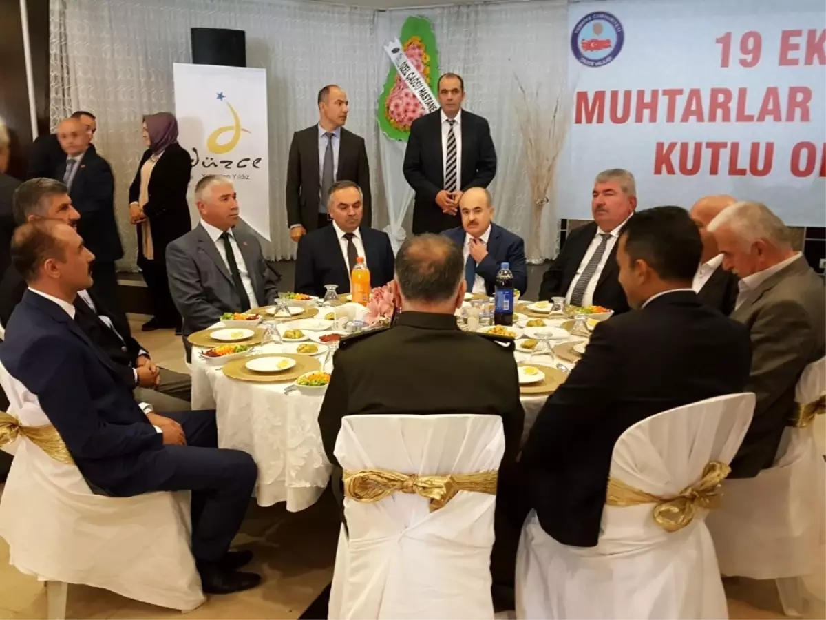 Düzce Valisi Dağlı, Muhtarları Ağırladı