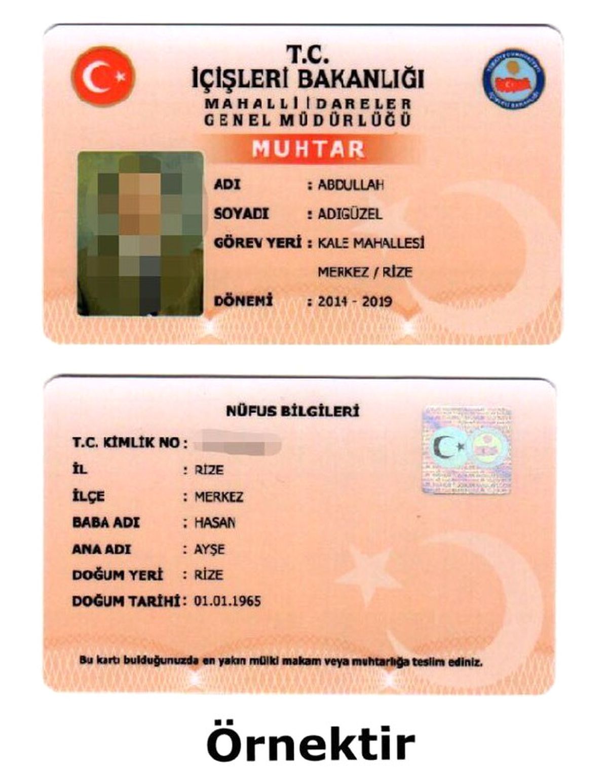 Muhtarlara \'Tek Tip Muhtar Kimlik Kartı\'
